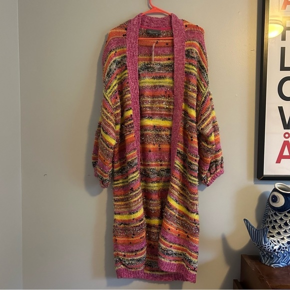 Anthropologie Multicolor Striped Cardigan - Picture 4 of 6